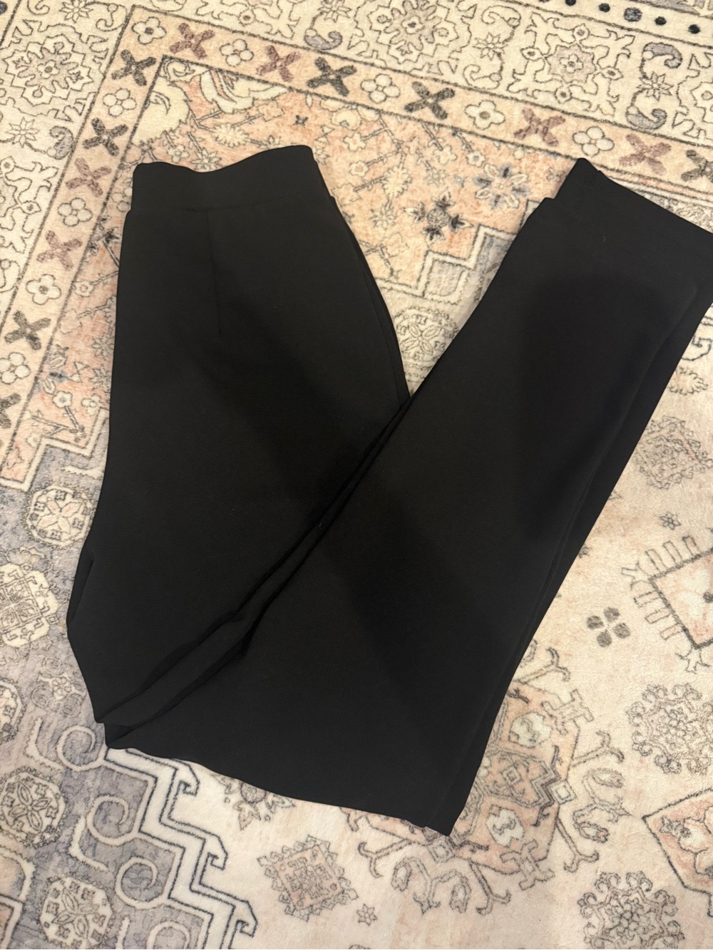 ASOS Black High-Waist Straight Leg Pants